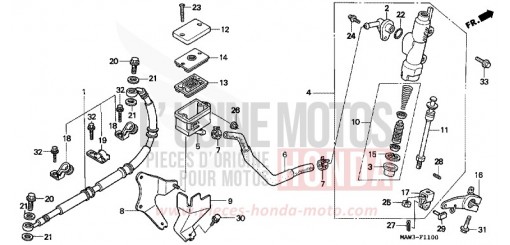 HAUPTBREMSE, HINTEN ZYLINDER XL600VT de 1996
